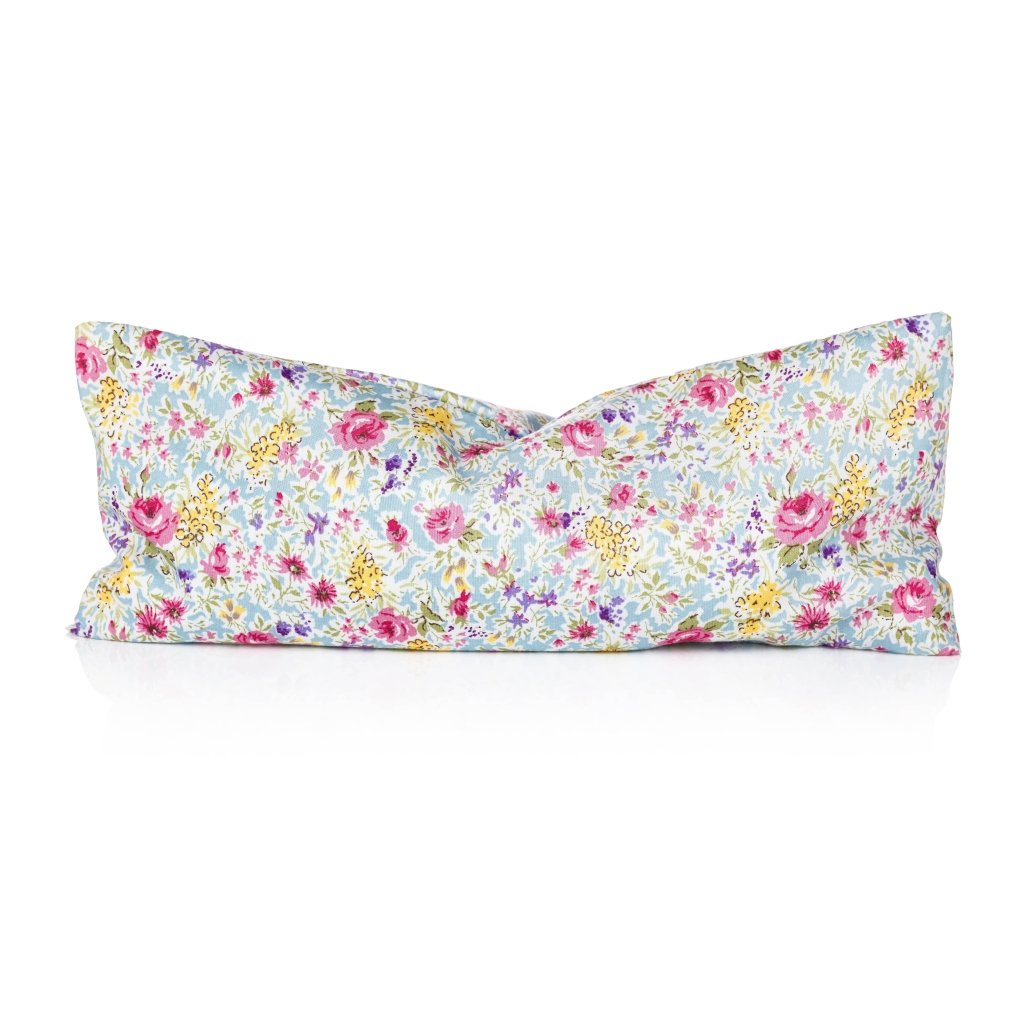Clarity Blend Relaxation Eye Pillow Pale Blue Floral Pattern - Fragrance London