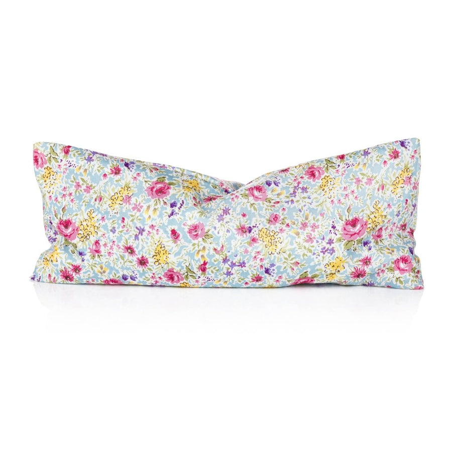 Clarity Blend Relaxation Eye Pillow Pale Blue Floral Pattern - Fragrance London