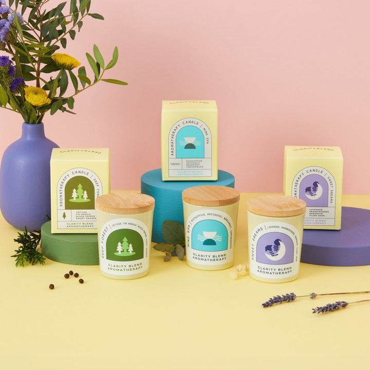 Clarity Blend Sweet Dreams aromatherapy candle (90g) - Fragrance London