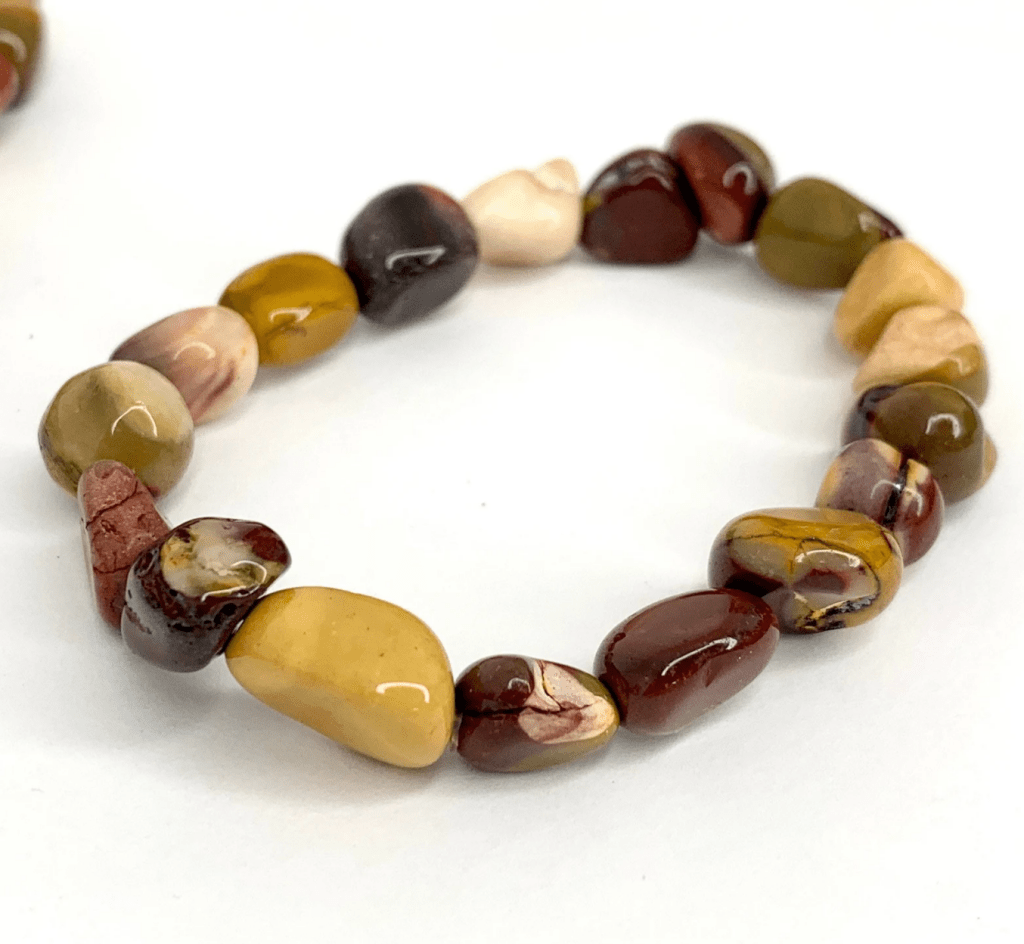 Clarity Blend The Heart Chakra set with mookaite gemstone bracelet and a pulse point roll - on - Fragrance London