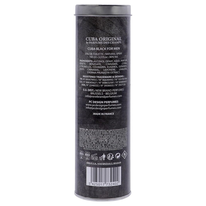 Cuba Classic Black Eau de Toilette Spray 100ml - Fragrance London