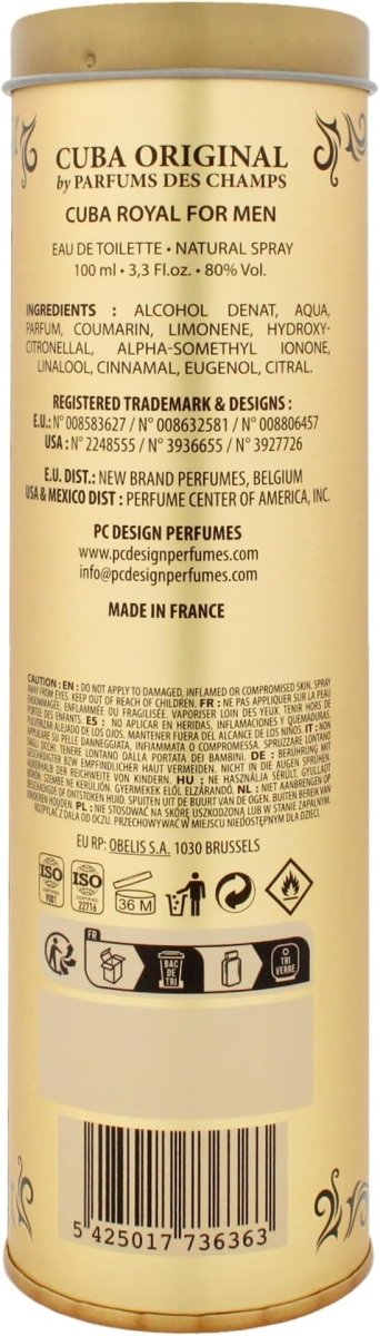Cuba Paris Classic Royal Eau de Toilette Spray 100ml - Fragrance London