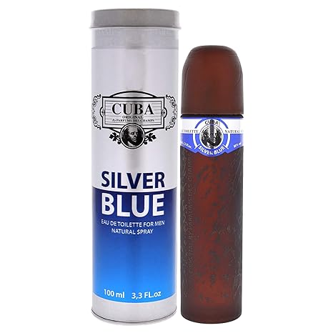 Cuba Silver Blue Eau de Toilette Spray 100ml - Fragrance London