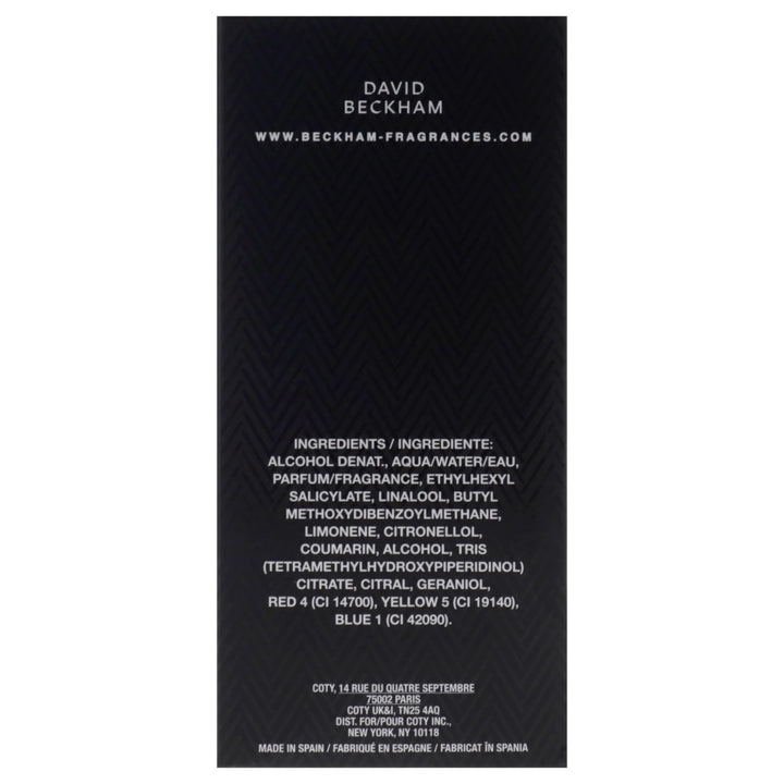David Beckham Classic Eau De Toilette Spray 100ml - Fragrance London