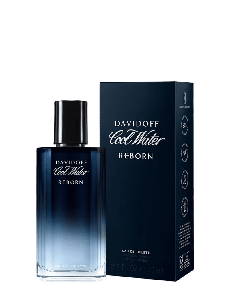 Davidoff Cool Water For Men Reborn Eau De Toilette Spray 75ml - Fragrance London