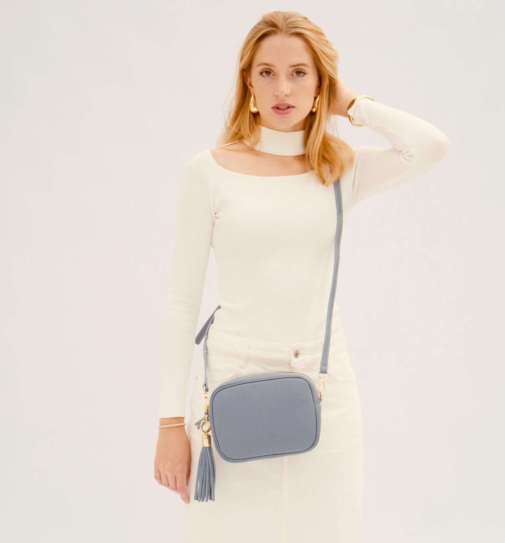 Apatchy London The Tassel Leather Crossbody Bag