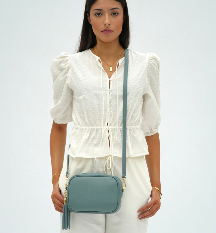 Apatchy London The Tassel Leather Crossbody Bag