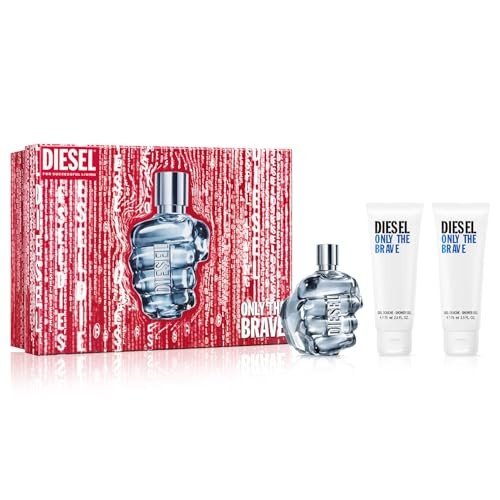 Diesel Only The Brave Gift Set (Eau De Toilette Spray 125ml + 2 x Shower Gel 75ml) - Fragrance London