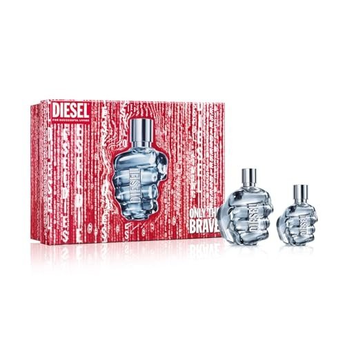 Diesel Only The Brave Gift Set (Eau De Toilette Spray 125ml + Eau De Toilette Spray 35ml) - Fragrance London