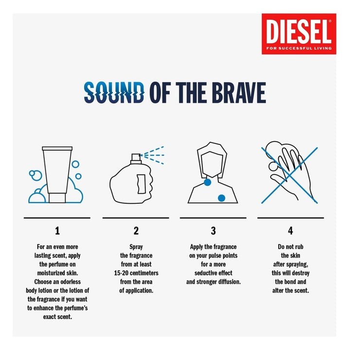 Diesel Sound Of The Brave Eau De Toilette Spray 200ml - Fragrance London