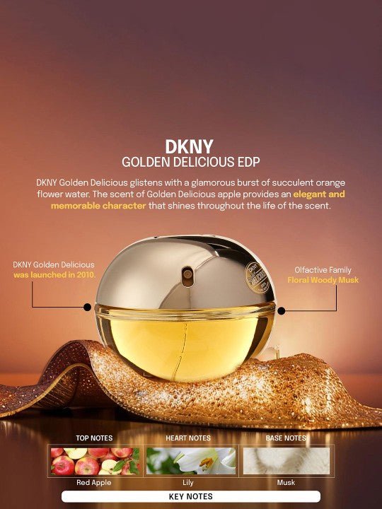 Dkny Be Delicious Golden Eau De Parfum Spray 30ml - Fragrance London