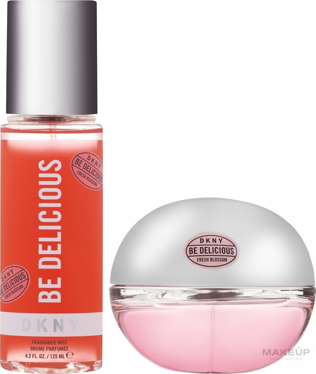 Dkny Fresh Blossom Gift Set (Eau De Parfum Spray 100ml + Body Mist 125ml + Pouch) - Fragrance London