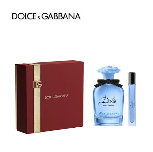 Dolce & Gabbana Dolce Blue Jasmine Gift Set (Eau De Parfum 75ml + Eau De Parfum 10ml) - Fragrance London