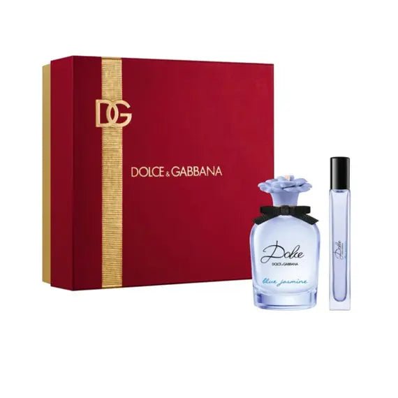 Dolce & Gabbana Dolce Blue Jasmine Gift Set (Eau De Parfum 75ml + Eau De Parfum 10ml) - Fragrance London