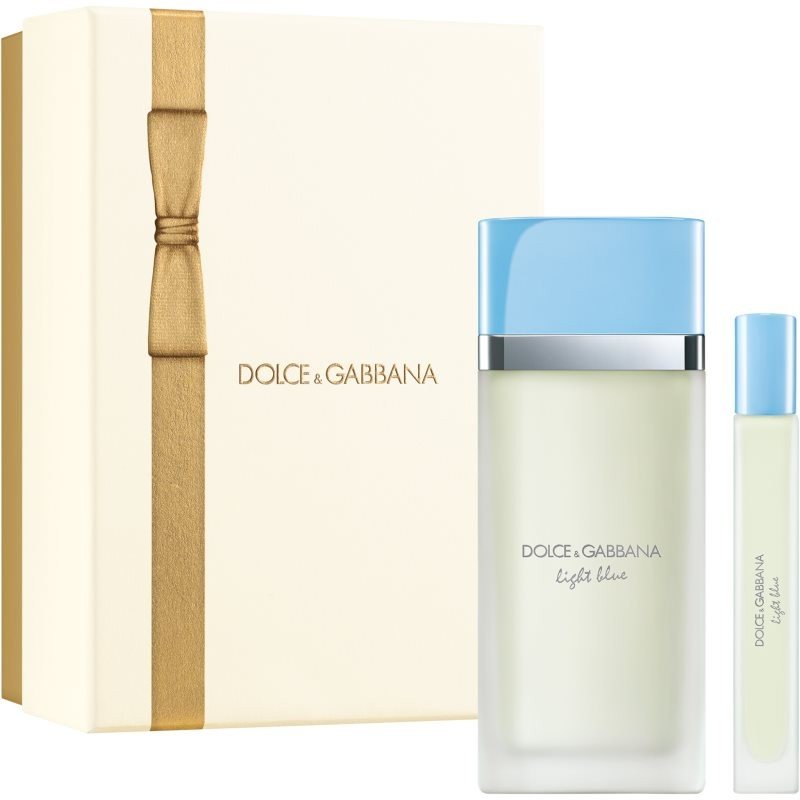 Dolce & Gabbana Light Blue Gift Set (Eau De Toilette Spray 100ml + Eau De Toilette Spray 10ml) - Fragrance London