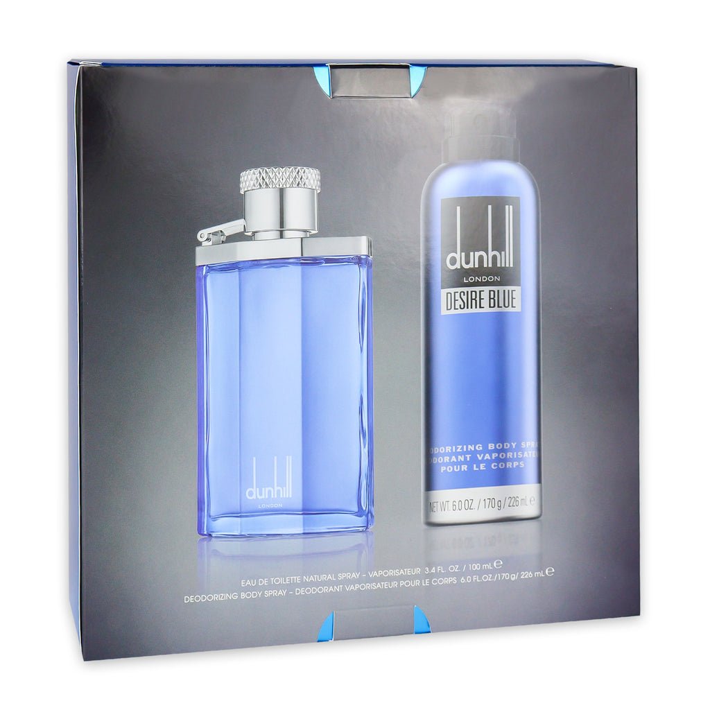 Dunhill Desire Blue Gift Set (Eau De Toilette 100ml + Body Spray 226ml) - Fragrance London