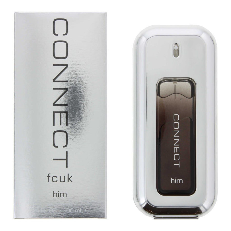 FCUK Connect Him Eau De Toilette Spray 100ml - Fragrance London