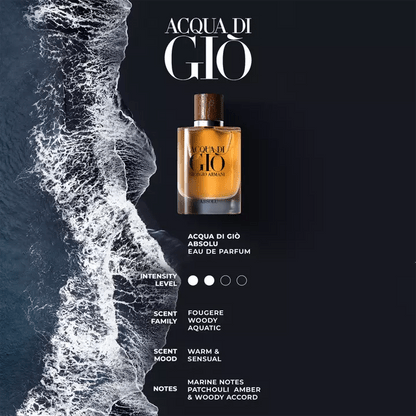 Giorgio Armani Acqua Di Gio Absolu Eau De Parfum Spray 75ml - Fragrance London