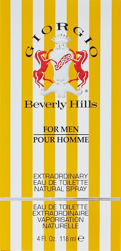 Giorgio Beverly Hills Yellow For Men Eau de Toilette Spray 118ml - Fragrance London