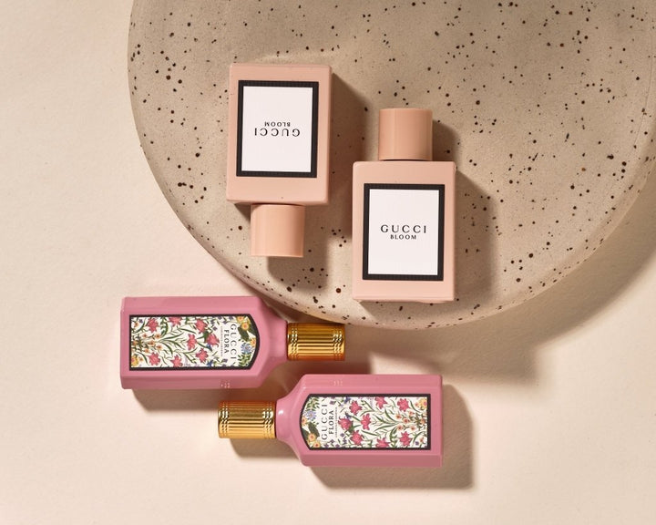 Gucci Bloom & Flora Miniature Gift Set (Eau De Parfum 5ml x2 + Eau De Parfum 5ml x2) - Fragrance London