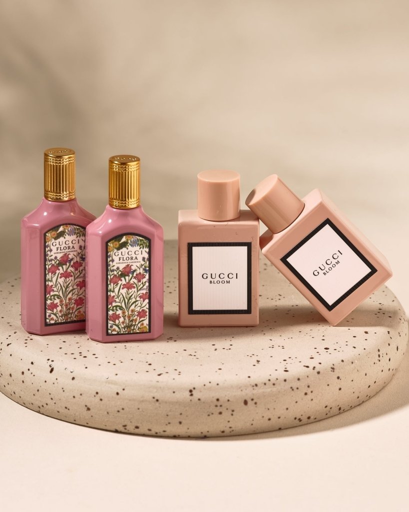 Gucci Bloom & Flora Miniature Gift Set (Eau De Parfum 5ml x2 + Eau De Parfum 5ml x2) - Fragrance London