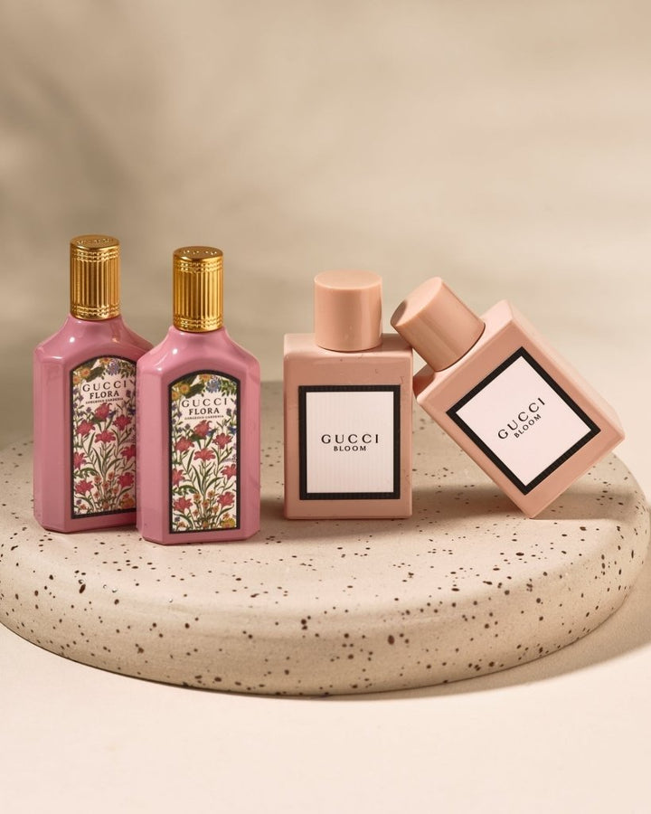 Gucci Bloom & Flora Miniature Gift Set (Eau De Parfum 5ml x2 + Eau De Parfum 5ml x2) - Fragrance London