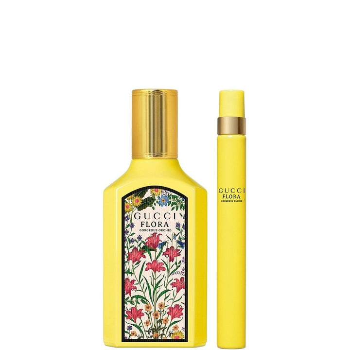 Gucci Flora Gorgeous Orchid Gift Set (Eau De Parfum 50ml + Eau De Parfum 10ml) - Fragrance London