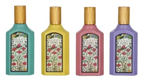 Gucci Flora Miniature Gift Set (Eau De Parfum 5ml + Magnolia + Orchid + Jasmine Minis) - Fragrance London