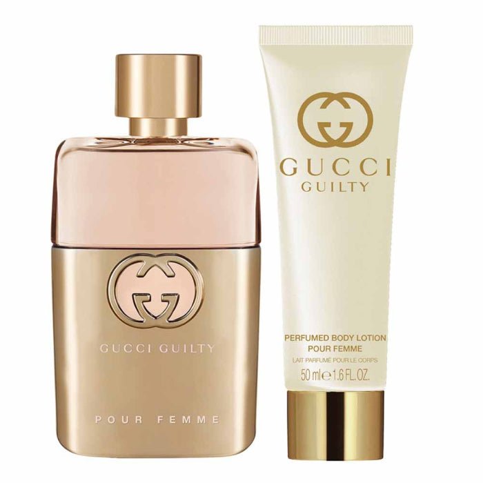 Gucci Guilty Women Gift Set (Eau De Toilette Spray 50ml + Body Lotion 50ml) - Fragrance London