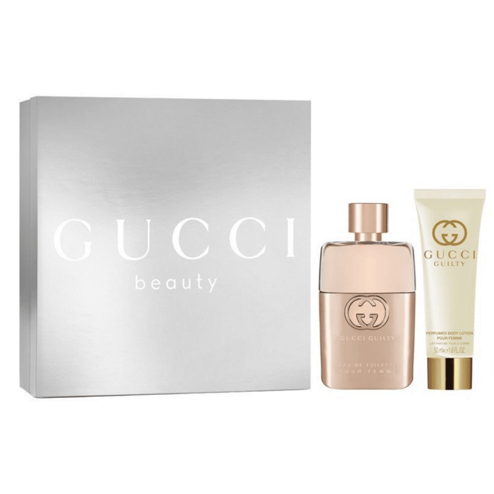 Gucci Guilty Women Gift Set (Eau De Toilette Spray 50ml + Body Lotion 50ml) - Fragrance London