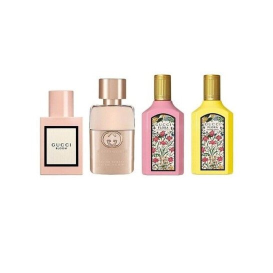 Gucci Miniature Gift Set (3 x Eau De Parfum 5ml + Eau De Toilette 5ml) - Fragrance London