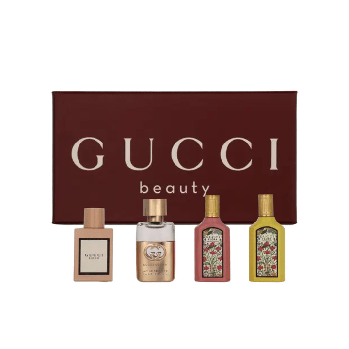Gucci Miniature Gift Set (3 x Eau De Parfum 5ml + Eau De Toilette 5ml) - Fragrance London