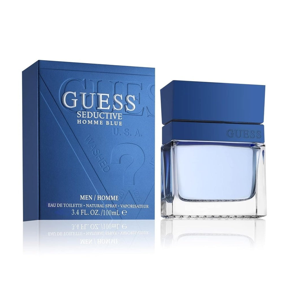 Guess Seductive Pour Homme Blue Eau De Toilette Spray 100ml - Fragrance London