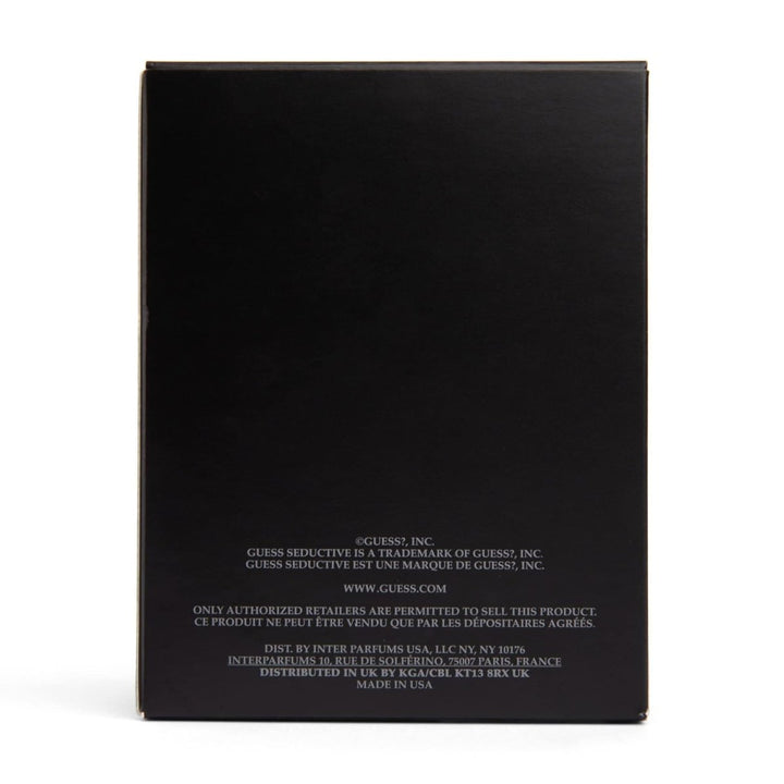 Guess Seductive Pour Homme Noir Eau De Toilette Spray 100ml - Fragrance London