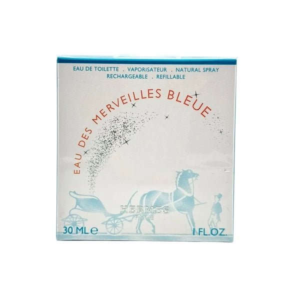 Hermes Eau des Merveilles Bleue Eau De Toilette Spray Refillable 30ml - Fragrance London