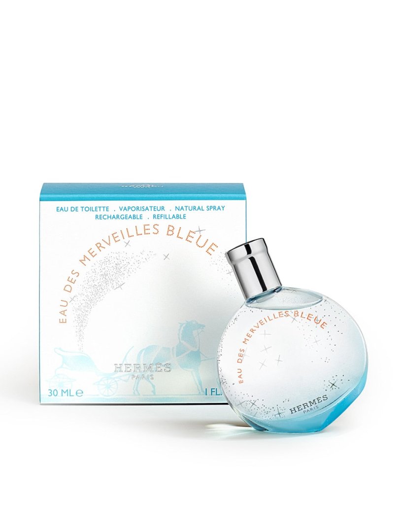 Hermes Eau des Merveilles Bleue Eau De Toilette Spray Refillable 30ml - Fragrance London