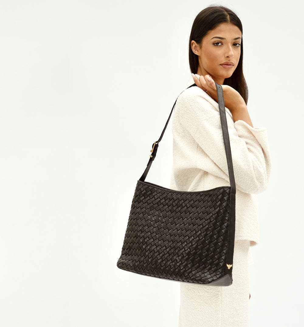 Apatchy London The Holly Woven Leather Bag 