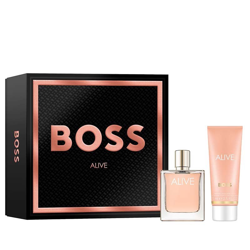 Hugo Boss Alive Gift Set (Eau De Parfum 50ml + Body Lotion 75ml) - Fragrance London
