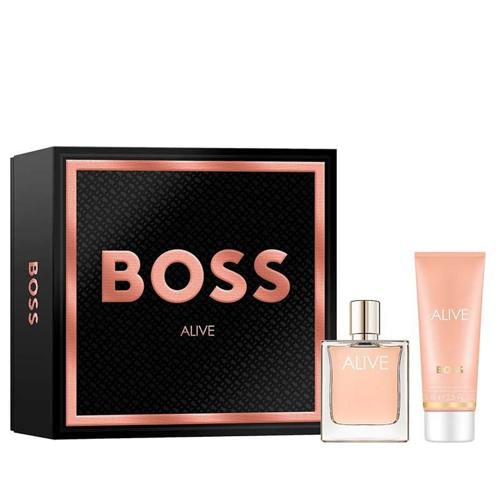Hugo Boss Alive Gift Set (Eau De Parfum 50ml + Body Lotion 75ml) - Fragrance London
