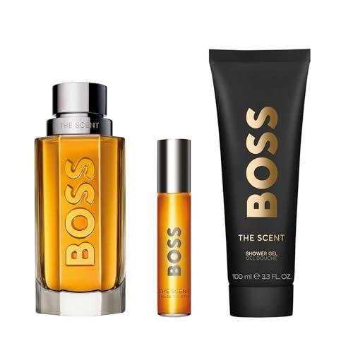 Hugo Boss Boss The Scent Gift Set (Eau De Toilette Spray 100ml + Shower Gel 100ml + Eau De Toilette Spray 10ml) - Fragrance London