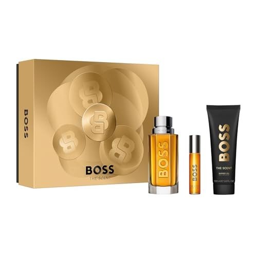 Hugo Boss Boss The Scent Gift Set (Eau De Toilette Spray 100ml + Shower Gel 100ml + Eau De Toilette Spray 10ml) - Fragrance London