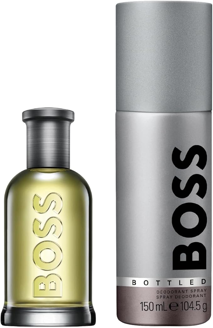 Hugo Boss Bottled Gift Set (Eau De Toilette Spray 50ml + Deodorant Spray 150ml) - Fragrance London