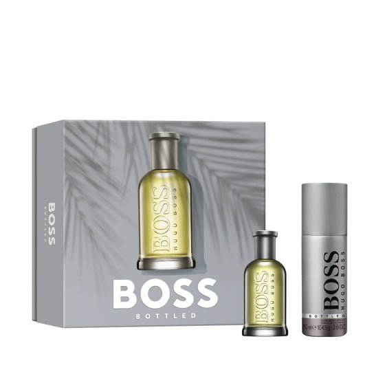 Hugo Boss Bottled Gift Set (Eau De Toilette Spray 50ml + Deodorant Spray 150ml) - Fragrance London