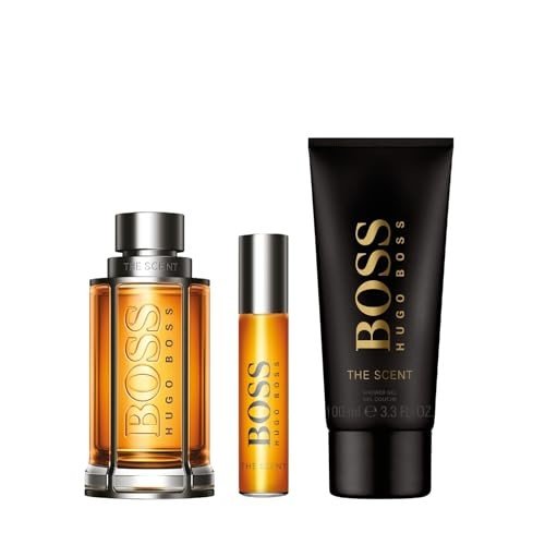 Hugo Boss The Scent Gift Set (Eau De Toilette 100ml + Shower Gel 100ml + Travel Spray 10ml) - Fragrance London