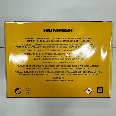 Hummer Eau De Toilette Spray 75ml - Fragrance London