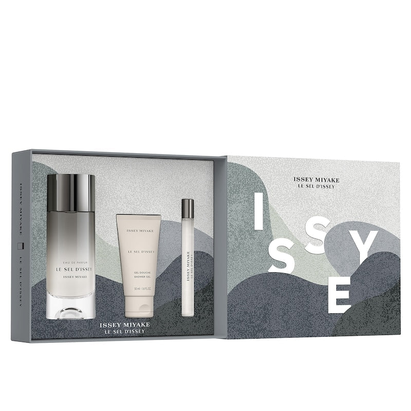 Issey Miyake Le Sel d'Issey Gift Set (Eau De Parfum 100ml + Shower Gel 50ml + Eau De Parfum 10ml) - Fragrance London