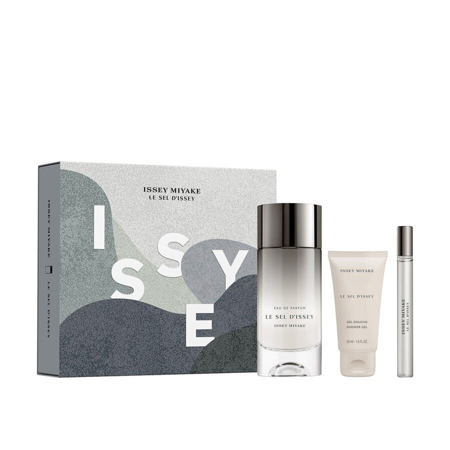 Issey Miyake Le Sel d'Issey Gift Set (Eau De Parfum 100ml + Shower Gel 50ml + Eau De Parfum 10ml) - Fragrance London