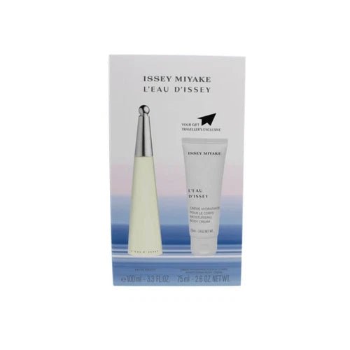 Issey Miyake L'Eau D'Issey Gift Set (Eau De Toilette Spray 100ml + Moisturising Body Lotion 75ml) - Fragrance London