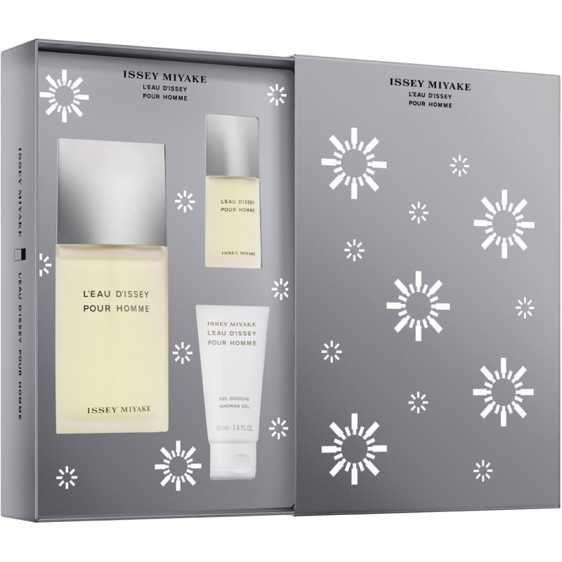 Issey Miyake L'Eau D'Issey Gift Set (Eau De Toilette Spray 125ml + Eau De Toilette Spray 15ml + Shower Gel 50ml) - Fragrance London