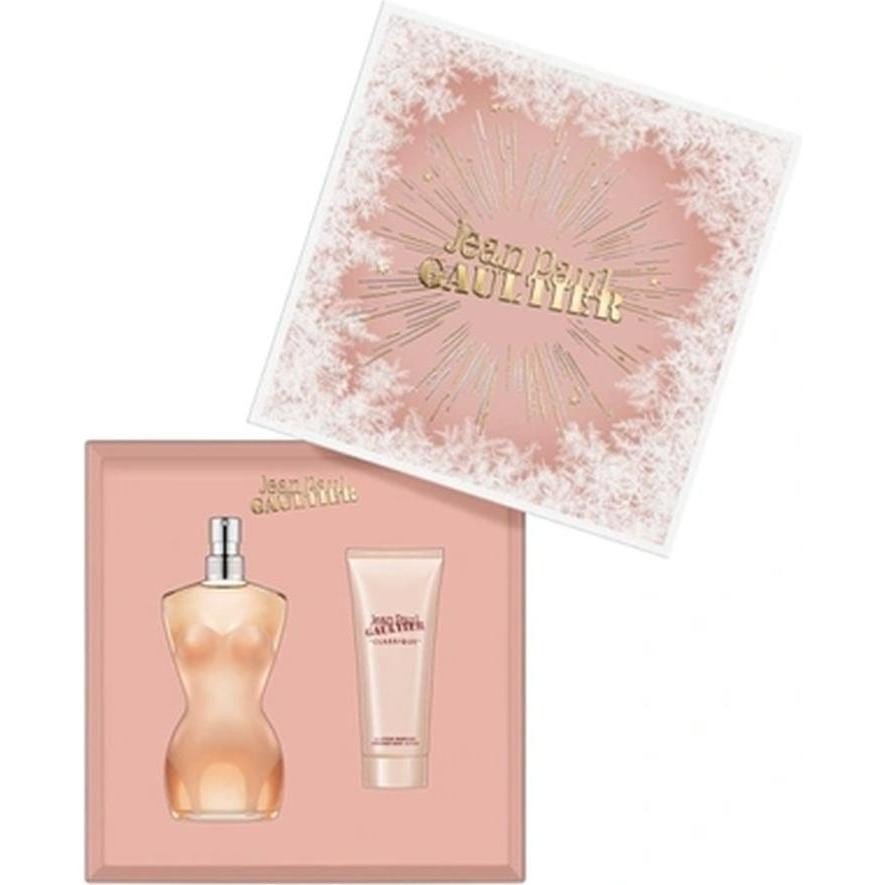 Jean Paul Gaultier Classique Gift Set (Eau De Toilette Spray 100ml + Body Lotion 75ml) - Fragrance London